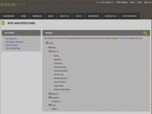 Simple site management allows admins to simply drag & drop to restructure pages and site hierarchy.